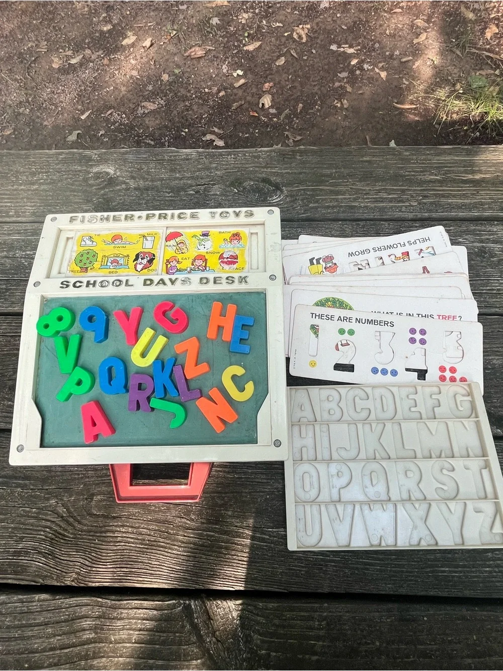Vintage Fisher Price 1972 School Days Desk